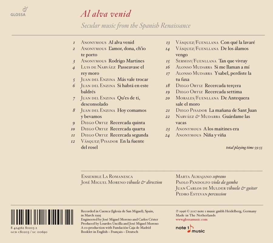 Al alva venid, Secular music from the Spanish Renaissance - slide-1