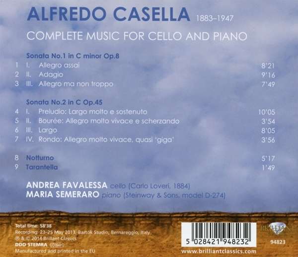 Casella: Complete Music for Cello and Piano - slide-1