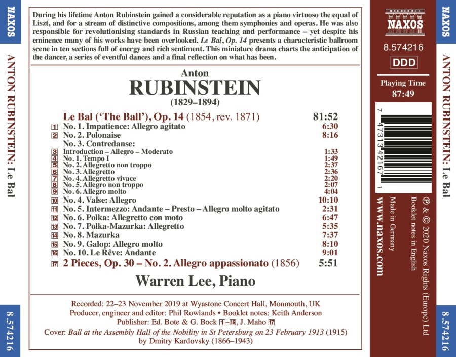 Rubinstein: Le Bal - slide-1