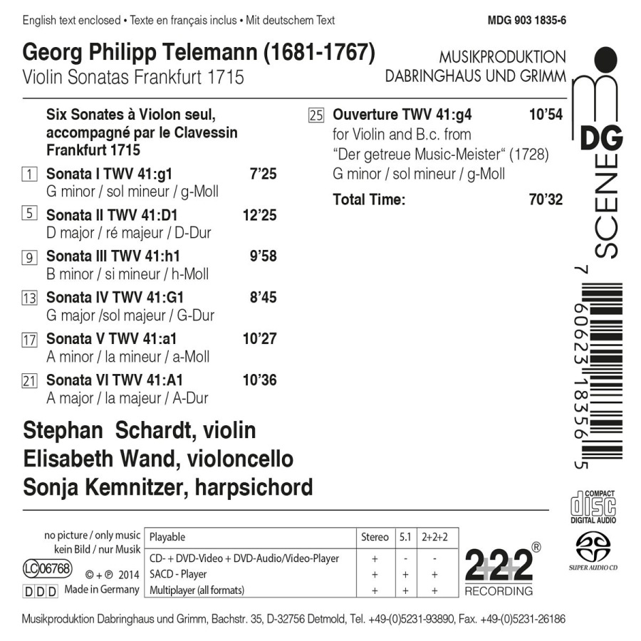 Telemann: Frankfurt Sonatas 1715 - slide-1
