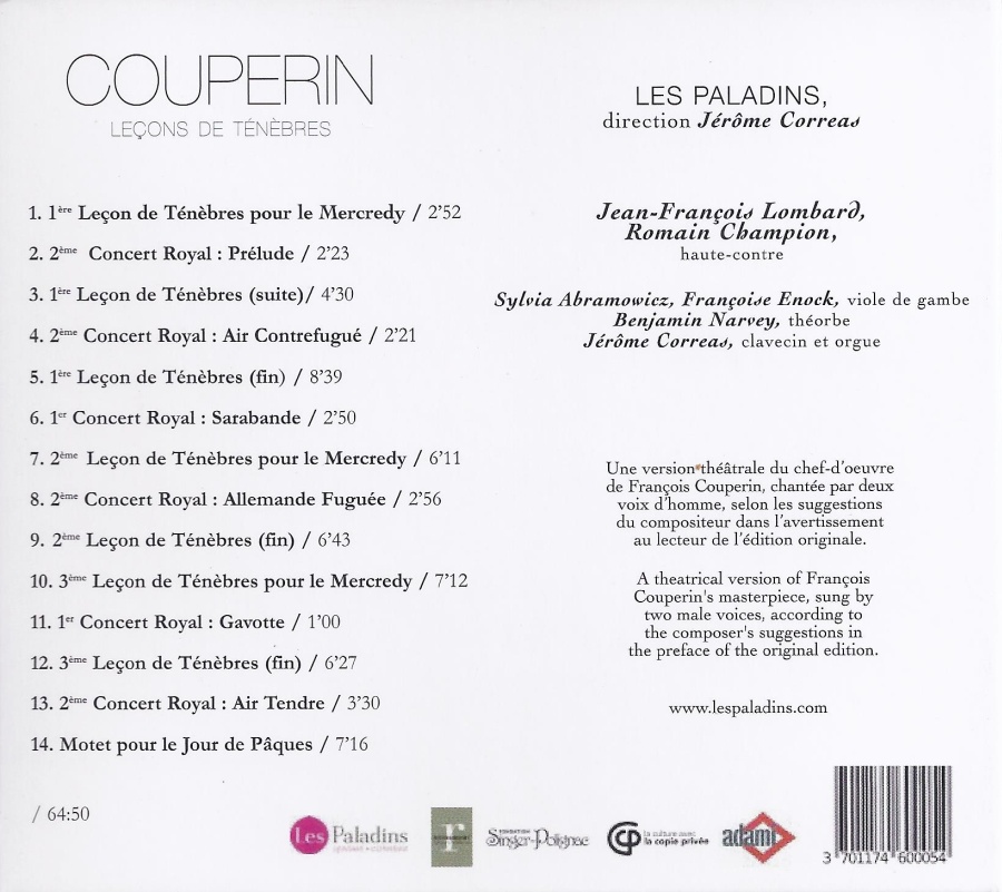 Couperin: Leçons de Ténèbres - slide-1