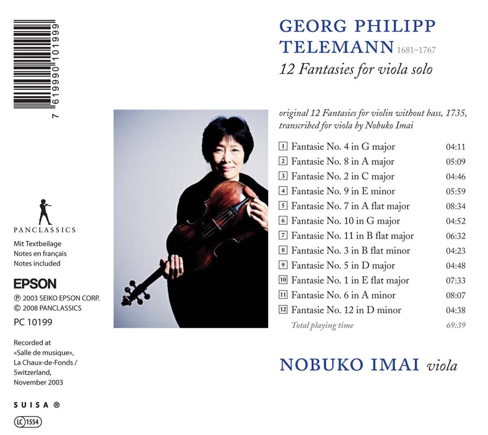 Telemann: Fantasias (12) for solo violin - slide-1