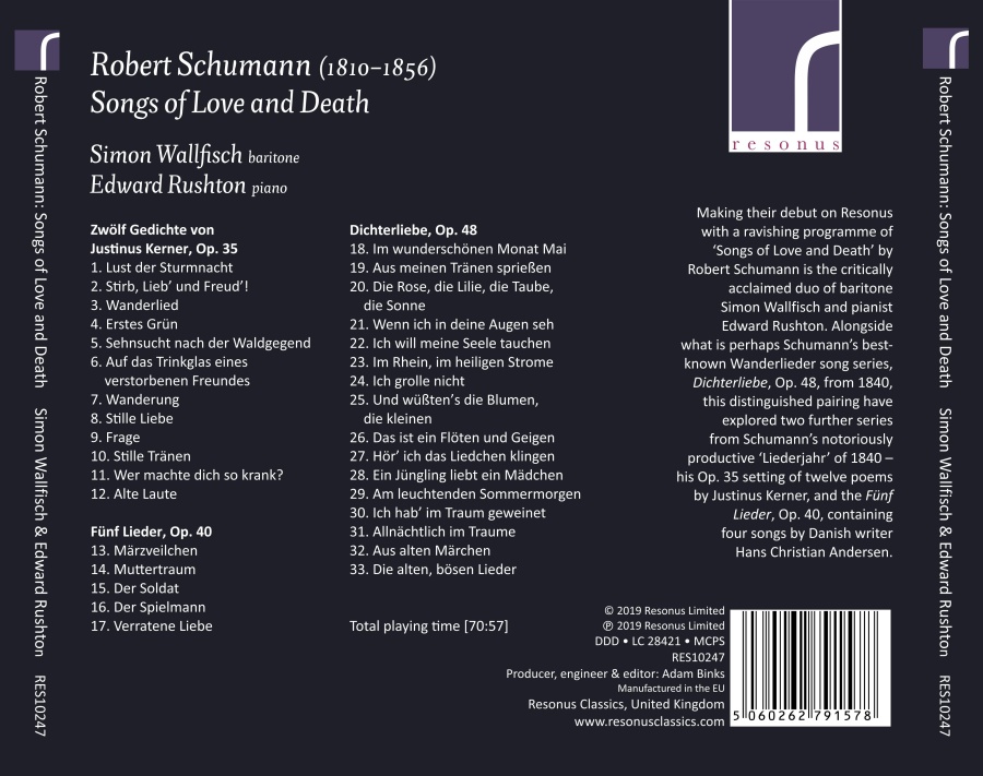 Schumann: Songs of Love & Death - slide-1