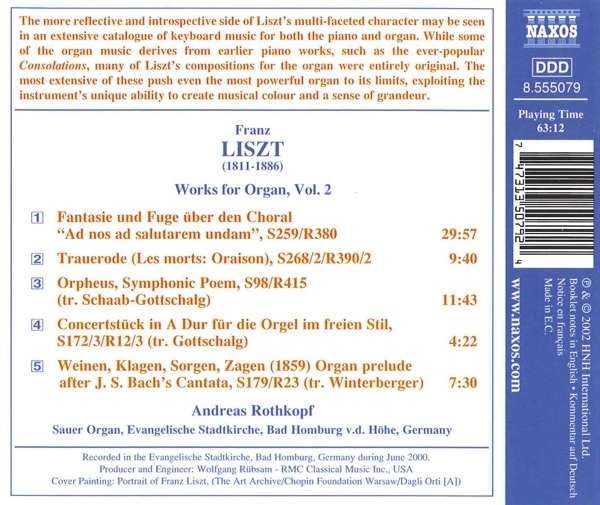 LISZT: Organ Works, Vol. 2 - slide-1