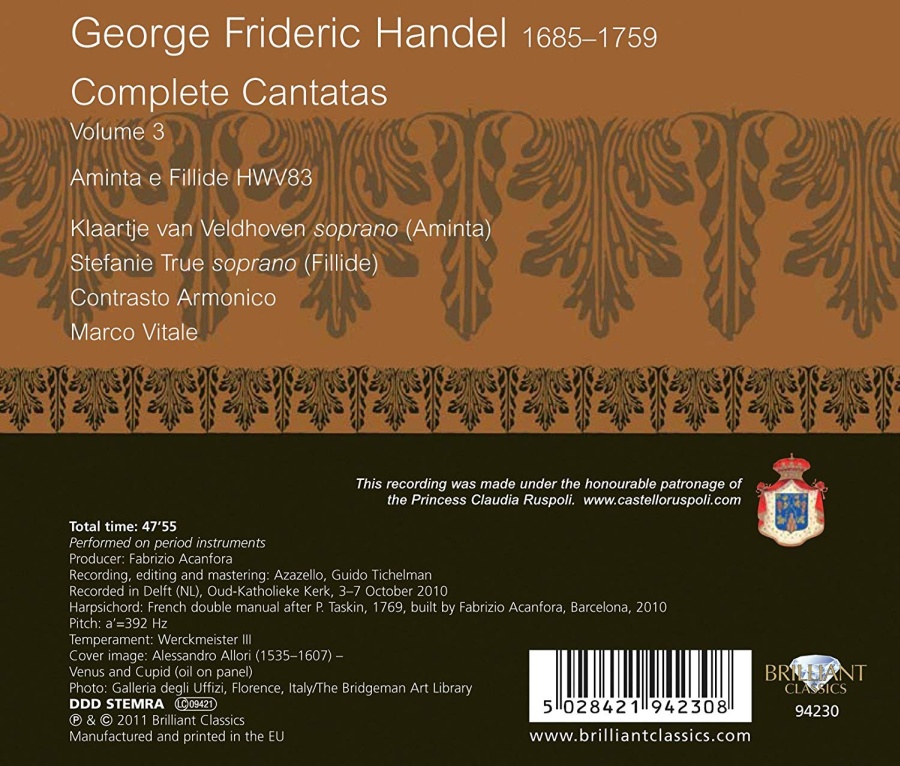 Handel: Complete Cantatas Vol. 3 - slide-1
