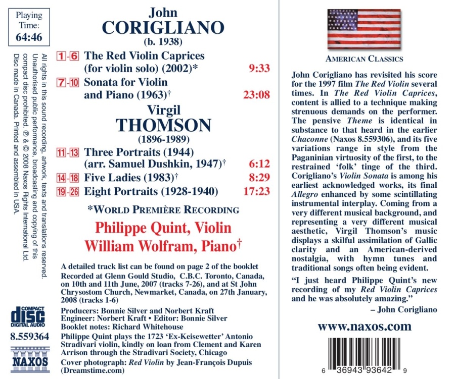Corigliano John: Red Violin Caprices - slide-1