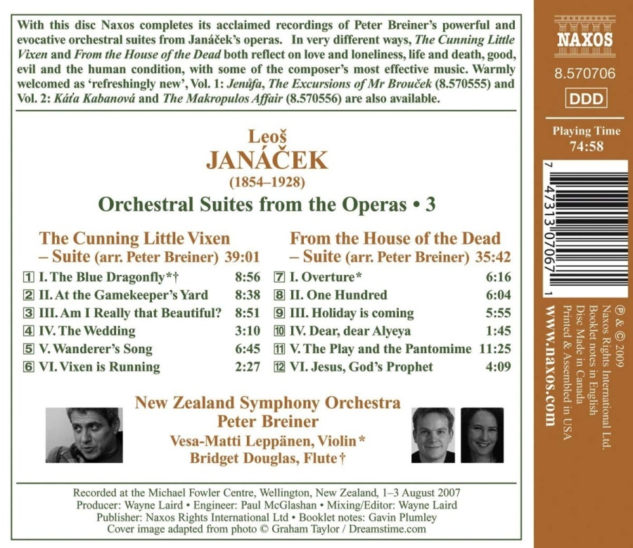 Janacek: Orchestral Suites from the Operas Vol. 3 - slide-1