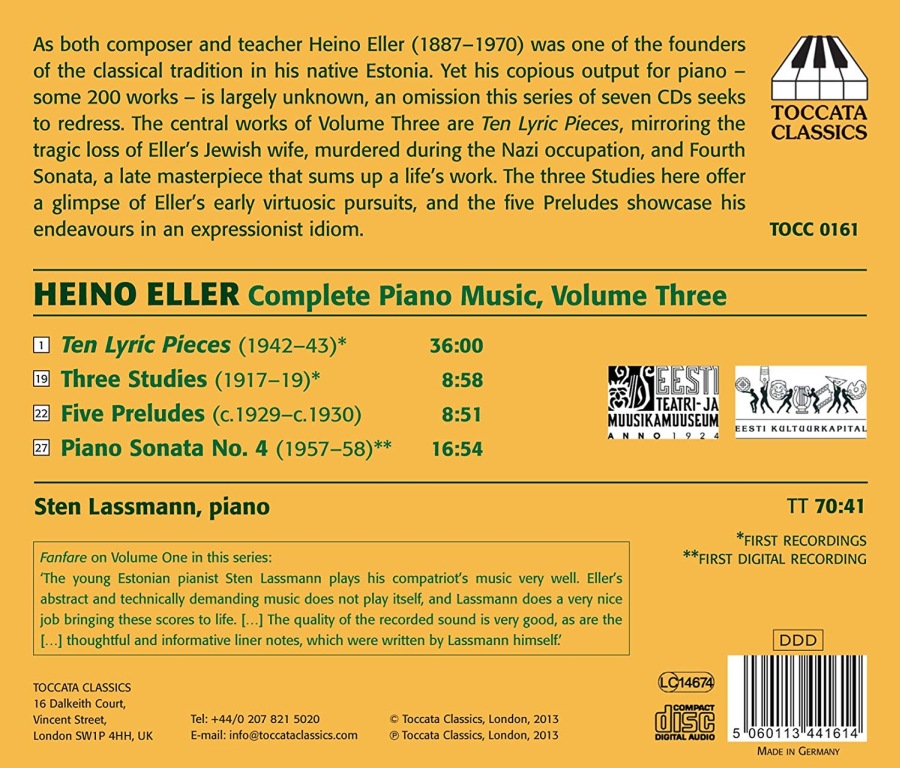 Eller: Complete Piano Music Vol. 3 - slide-1