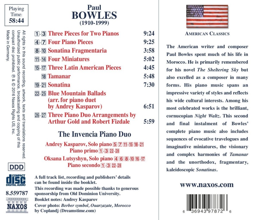 Bowles: Complete Piano Works Vol. 2 - slide-1