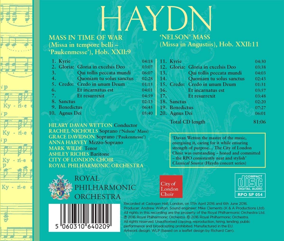 Haydn: Mass in Time of War (Paukenmesse) & Nelson Mass - slide-1