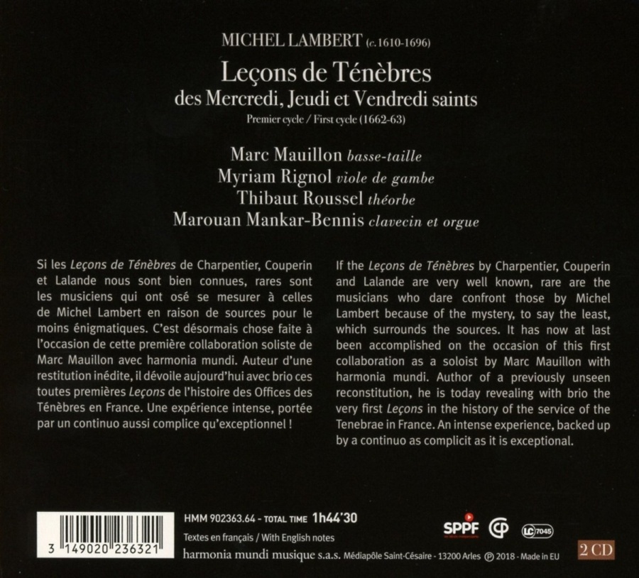 Lambert: Leçons de Ténèbres du Mercredi - slide-1