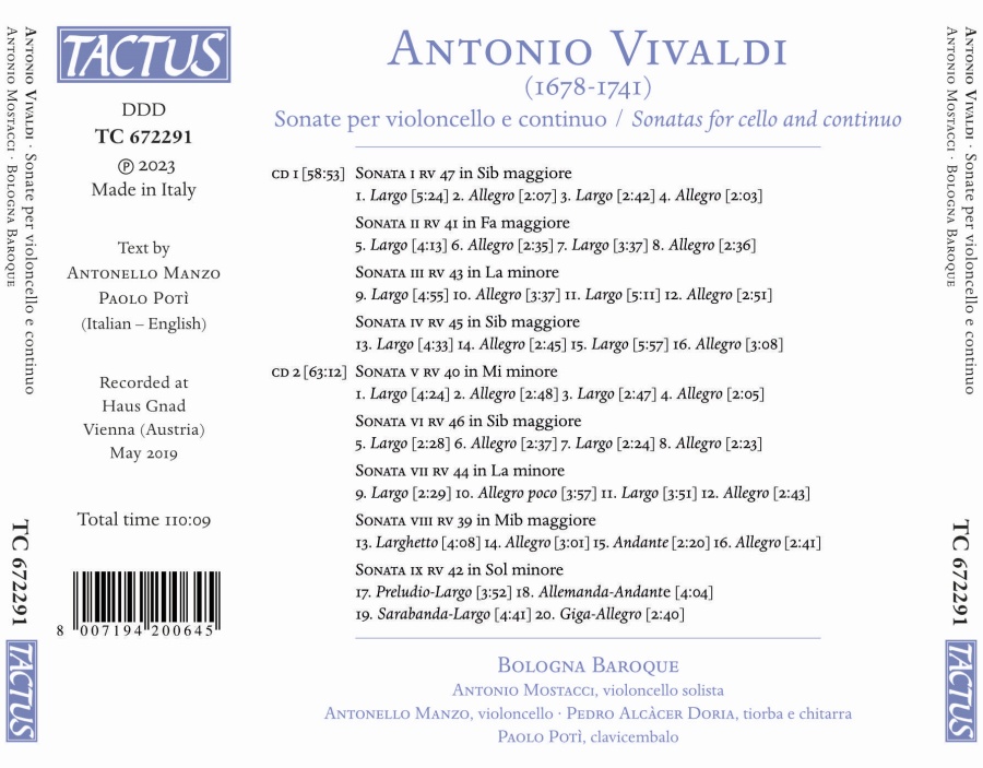 Vivaldi: Sonate per violoncello e continuo - slide-1