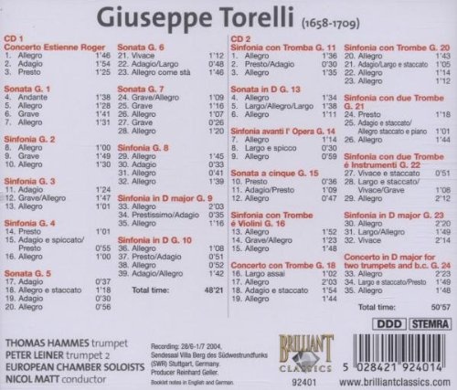 Torelli: Trumpet Concertos Complete - slide-1