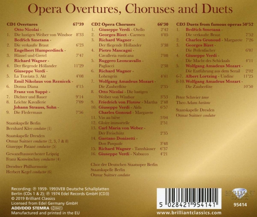 Opera Overtures, Choruses and Duets - slide-1