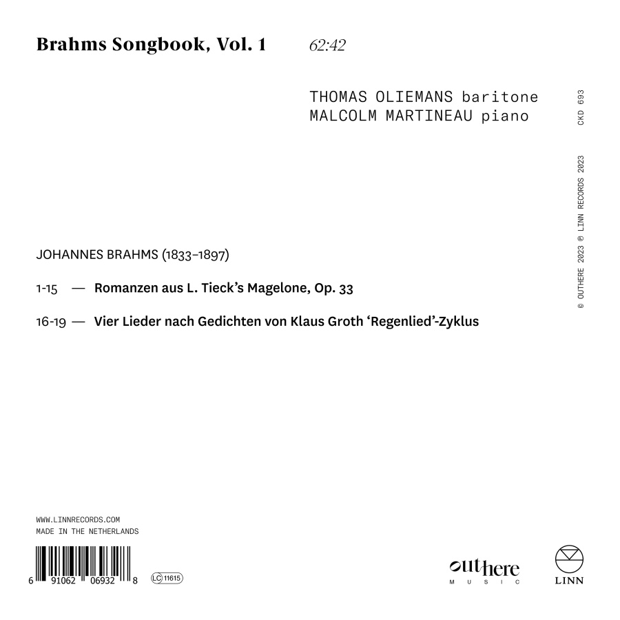 Brahms Songbook, Vol. 1 - slide-1