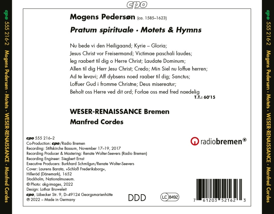 Pederson: Pratum spirituale - Motets & Hymns - slide-1