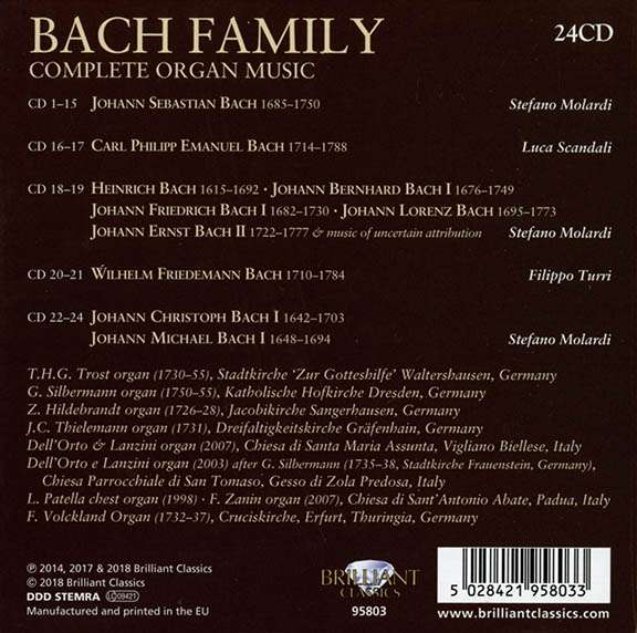 Bach Family: Complete Organ Music - slide-1