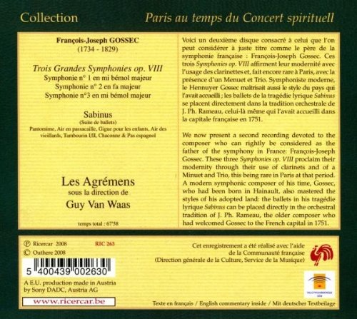 Gossec: Symphonies oeuvre VIII - slide-1