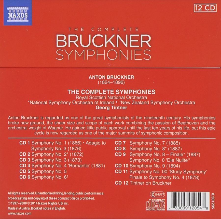Bruckner: Complete Symphonies Nos. 1 - 9, Nos. 0 & 00 - slide-1