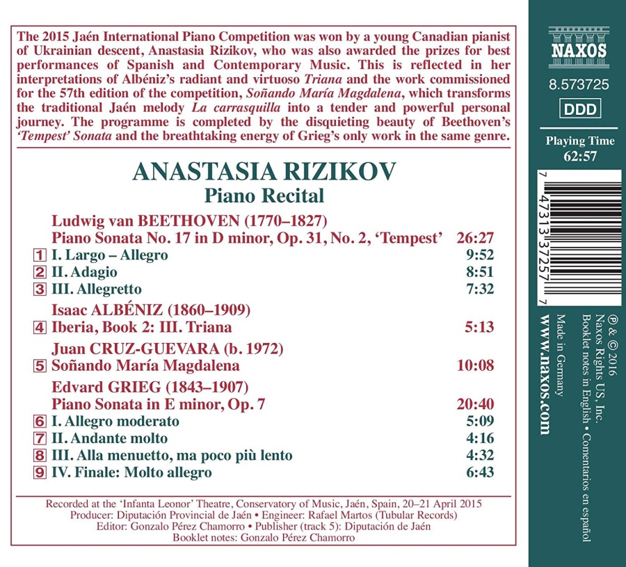 Piano Laureate Recital: Anastasia Rizikov – Beethoven, Albeniz, Grieg - slide-1