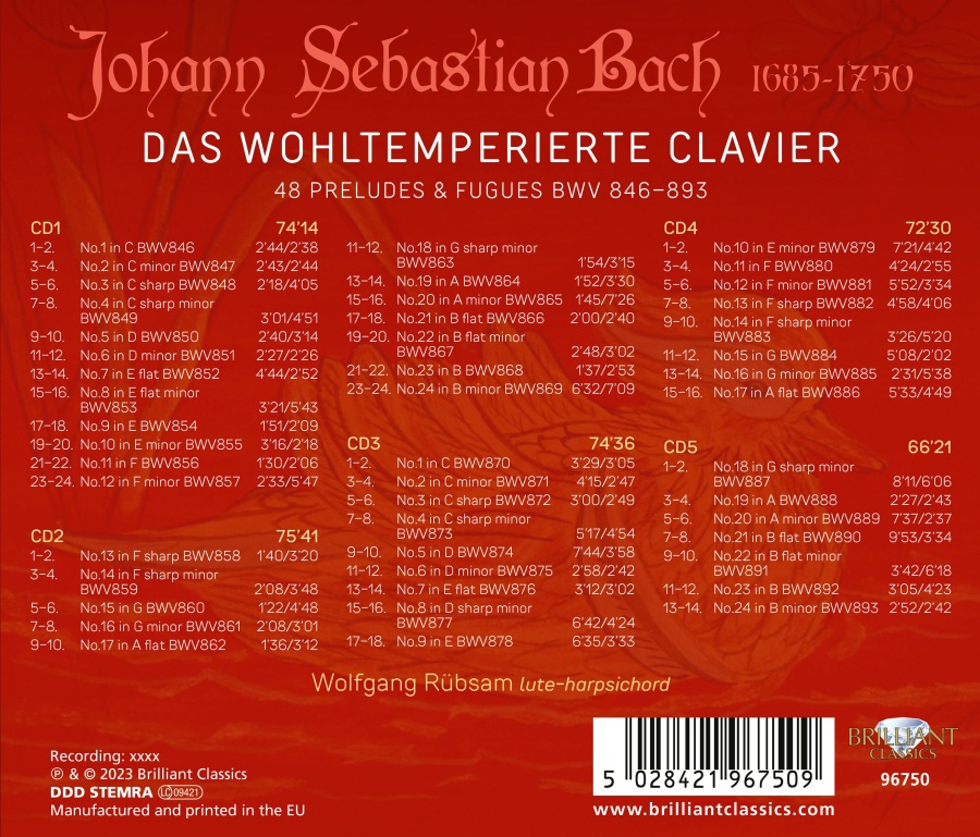Bach: Das Wohltemperierte Clavier - slide-1