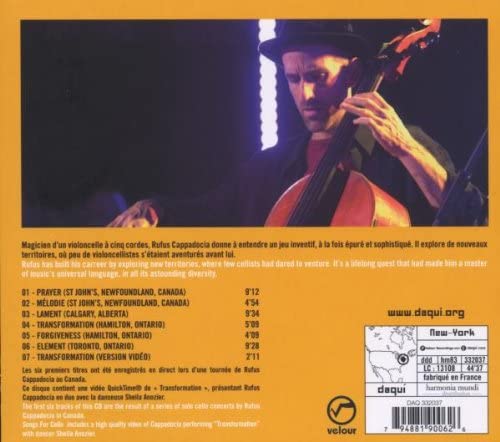 Rufus Cappadocia; Songs for cello - slide-1