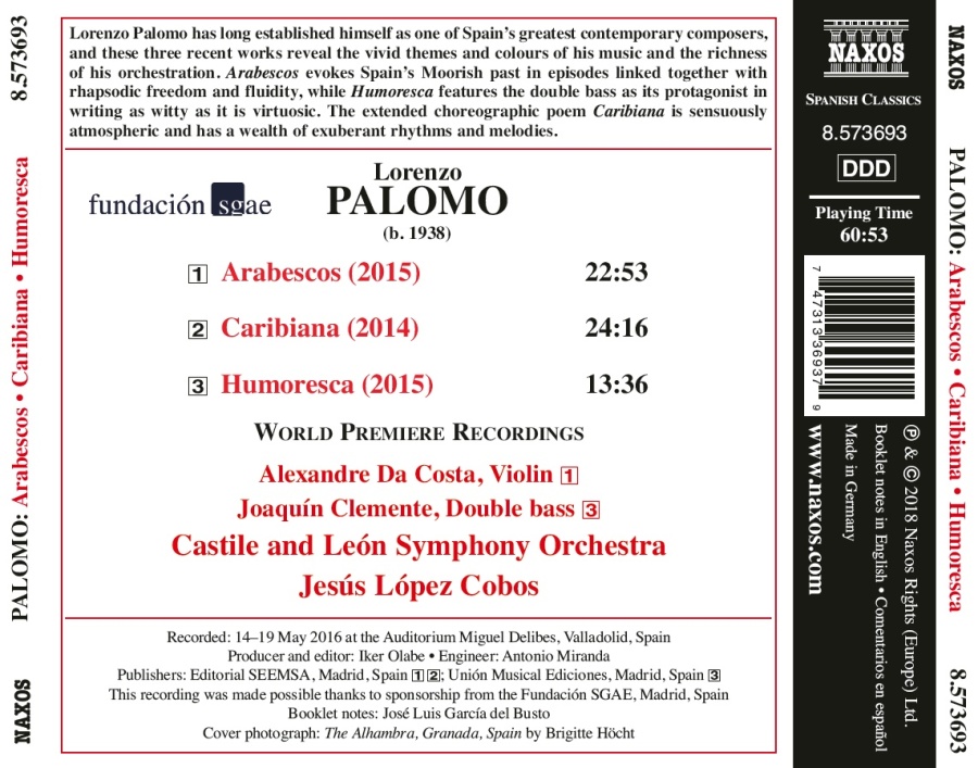 Palomo: Arabescos; Caribiana; Humoresca - slide-1