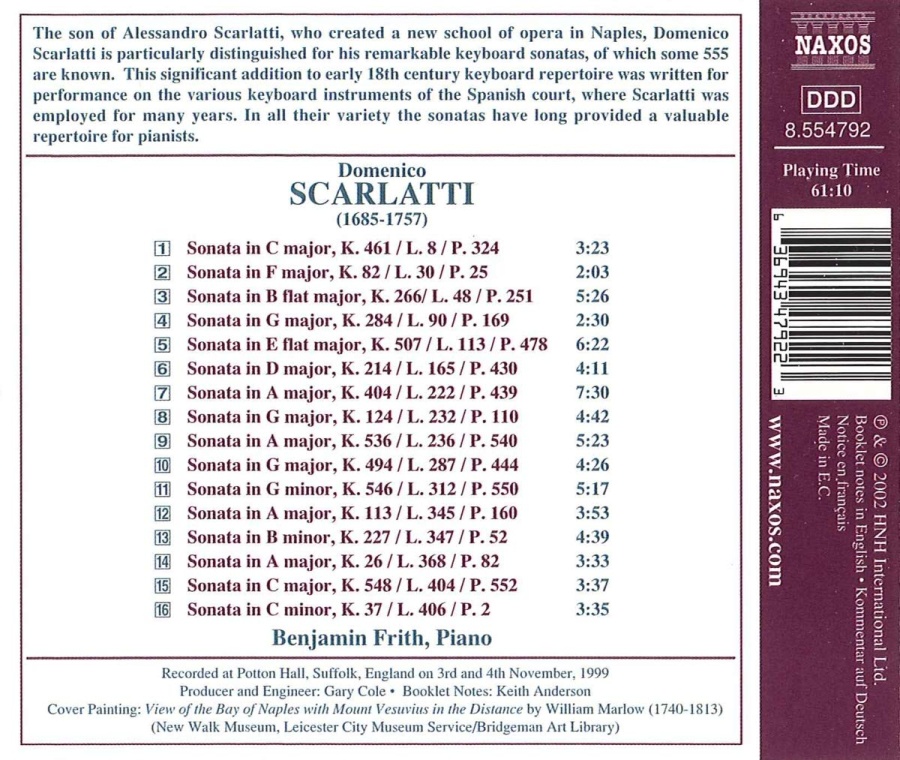 SCARLATTI: Complete Keyboard Sonatas, Vol. 5 - slide-1