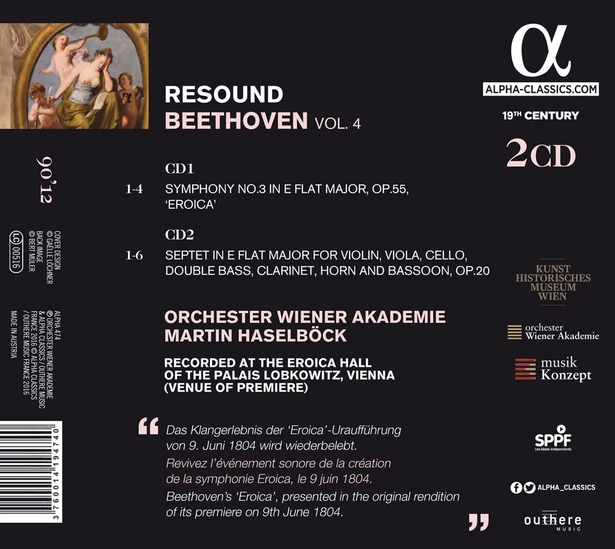 Resound Beethoven vol. 4 - Symphony 3 ‘Eroica’ & Septet - slide-1