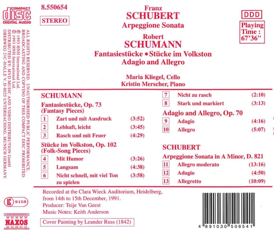 SCHUBERT: Arpeggione Sonata / SCHUMANN: Fantasiestücke - slide-1