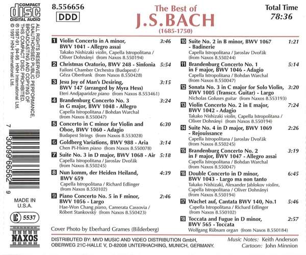 THE BEST OF J.S BACH - slide-1