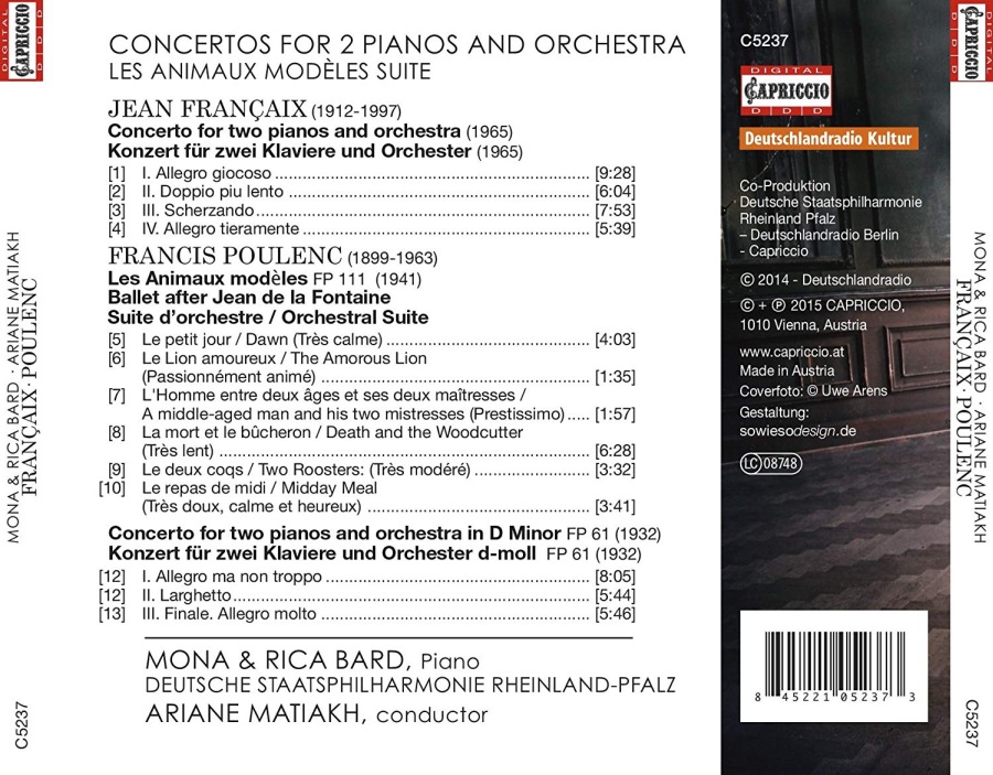 Françaix & Poulenc: Concertos for two pianos and orchestra - slide-1