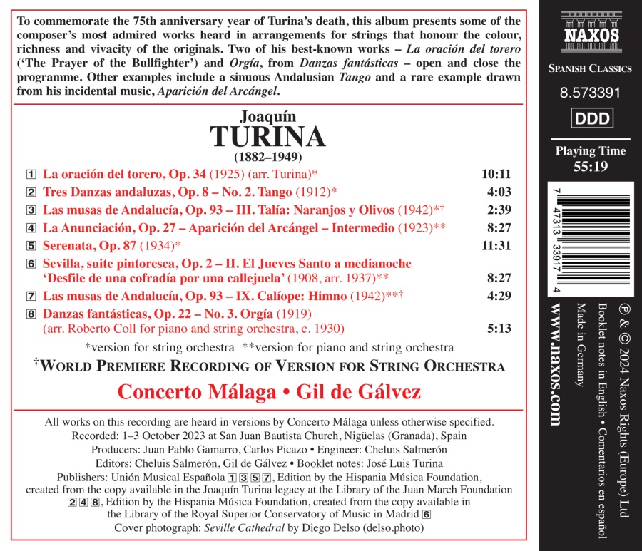 Turina: Works for Strings - slide-1