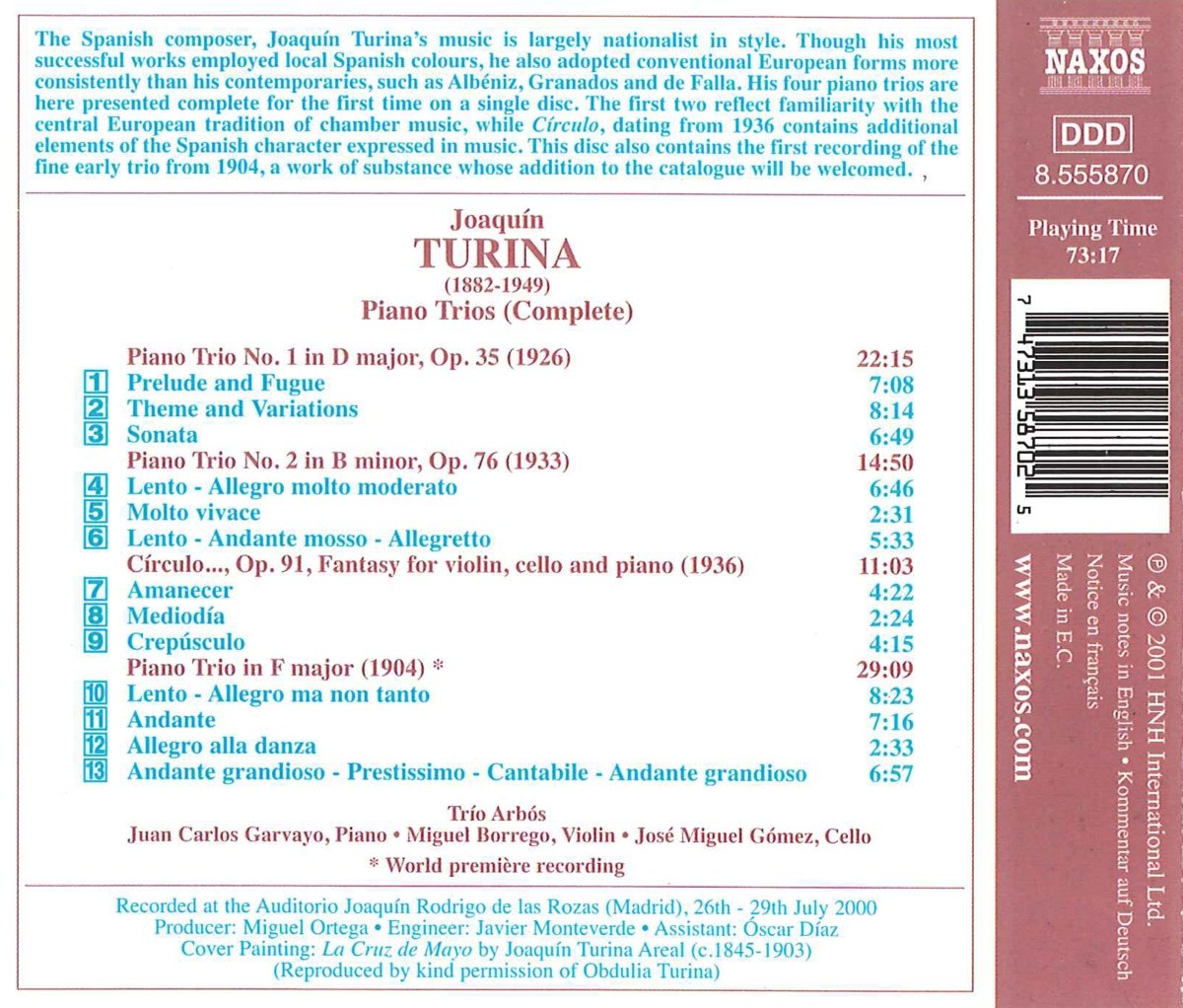 TURINA: Piano Trios (Complete) - slide-1
