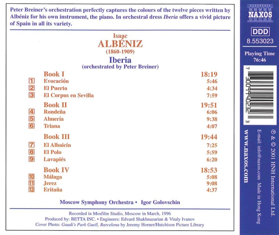 ALBENIZ: Iberia (orch. P. Breiner) - slide-1