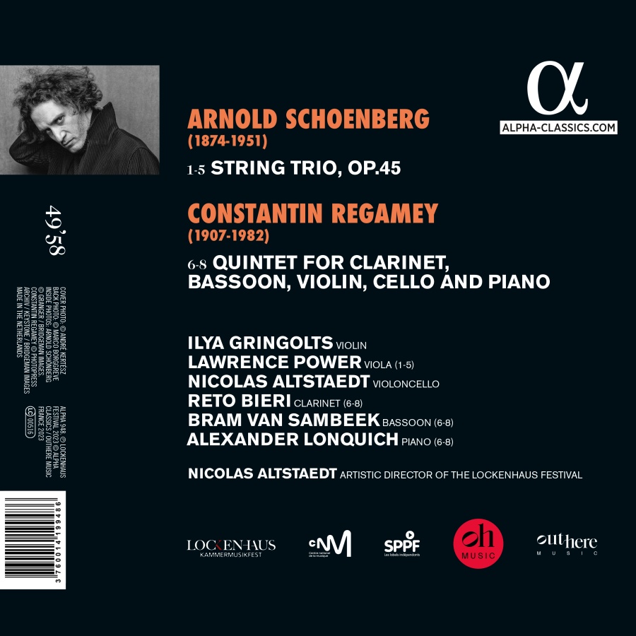 Schoenberg: String Trio; Regamey: Quintet - slide-1
