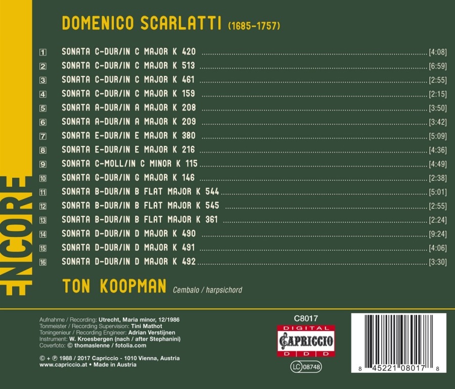 Scarlatti: 16 Sonatas - slide-1