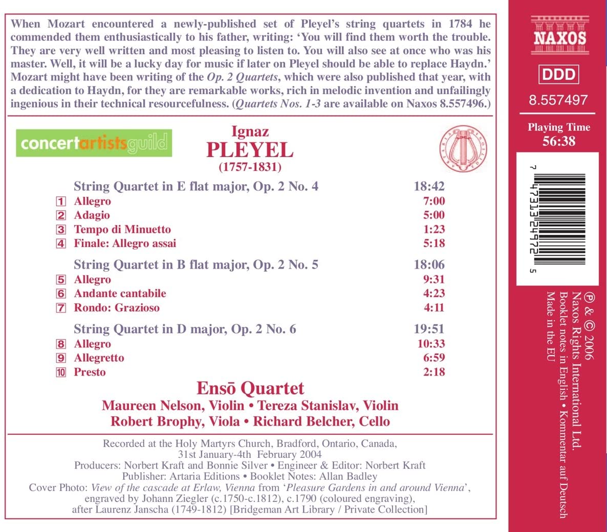 PLEYEL: String Quartets Op. 2, Nos. 4-6 - slide-1