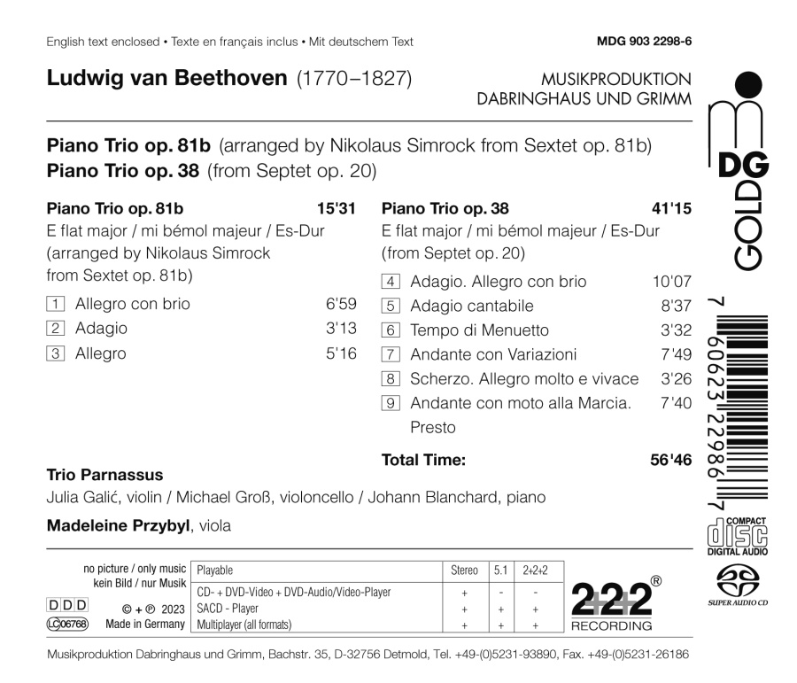 Beethoven: Piano Trios op. 38 & op. 81b - slide-1