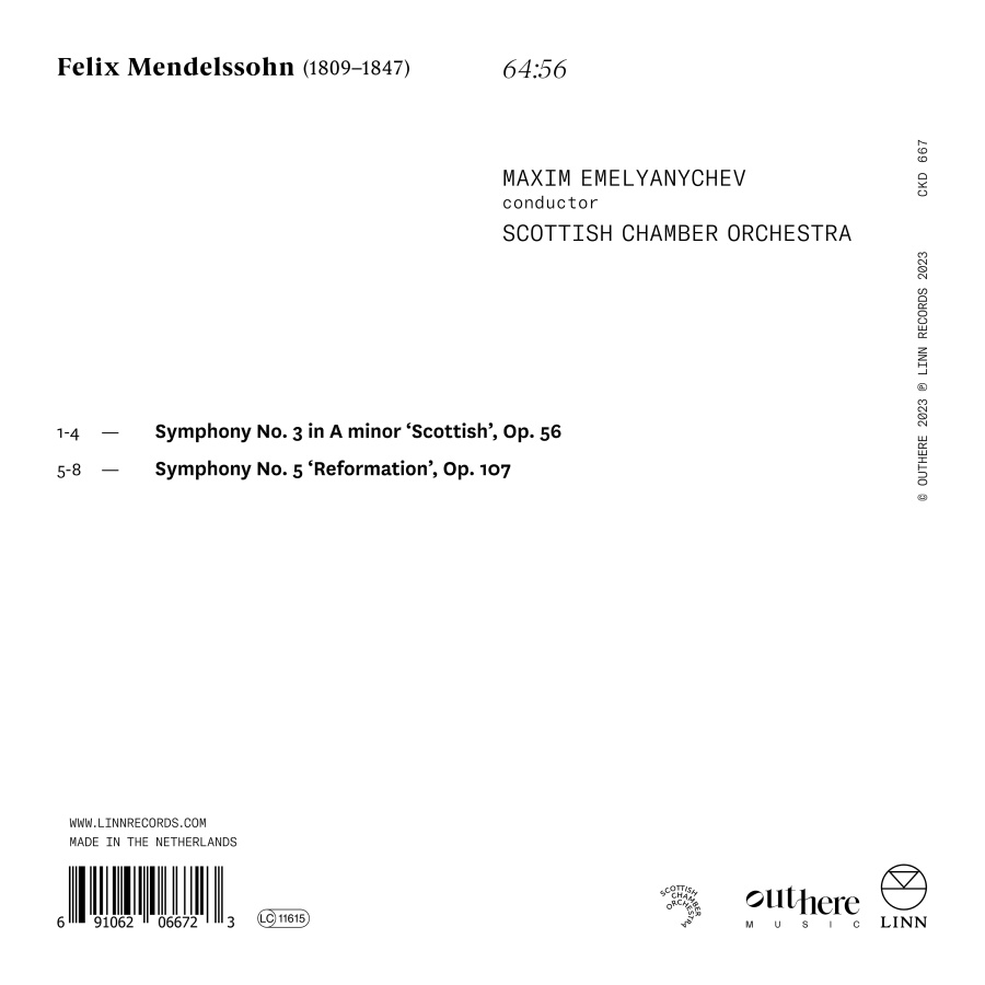 Mendelssohn: Symphonies Nos. 3 & 5 - slide-1