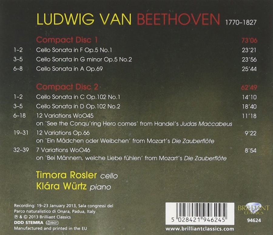 Beethoven: Complete Cello Sonatas & Variations - slide-1