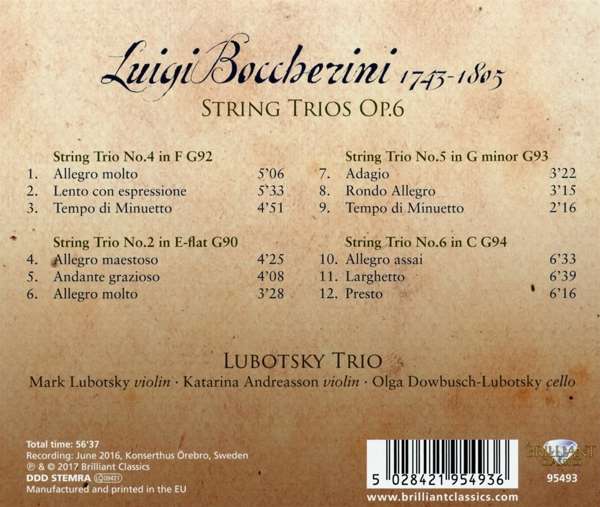 Boccherini: String Trios Op. 6 - slide-1