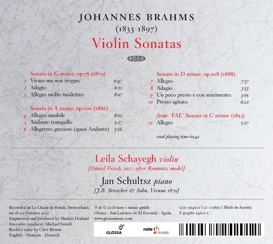 Brahms: Violin Sonatas - slide-1