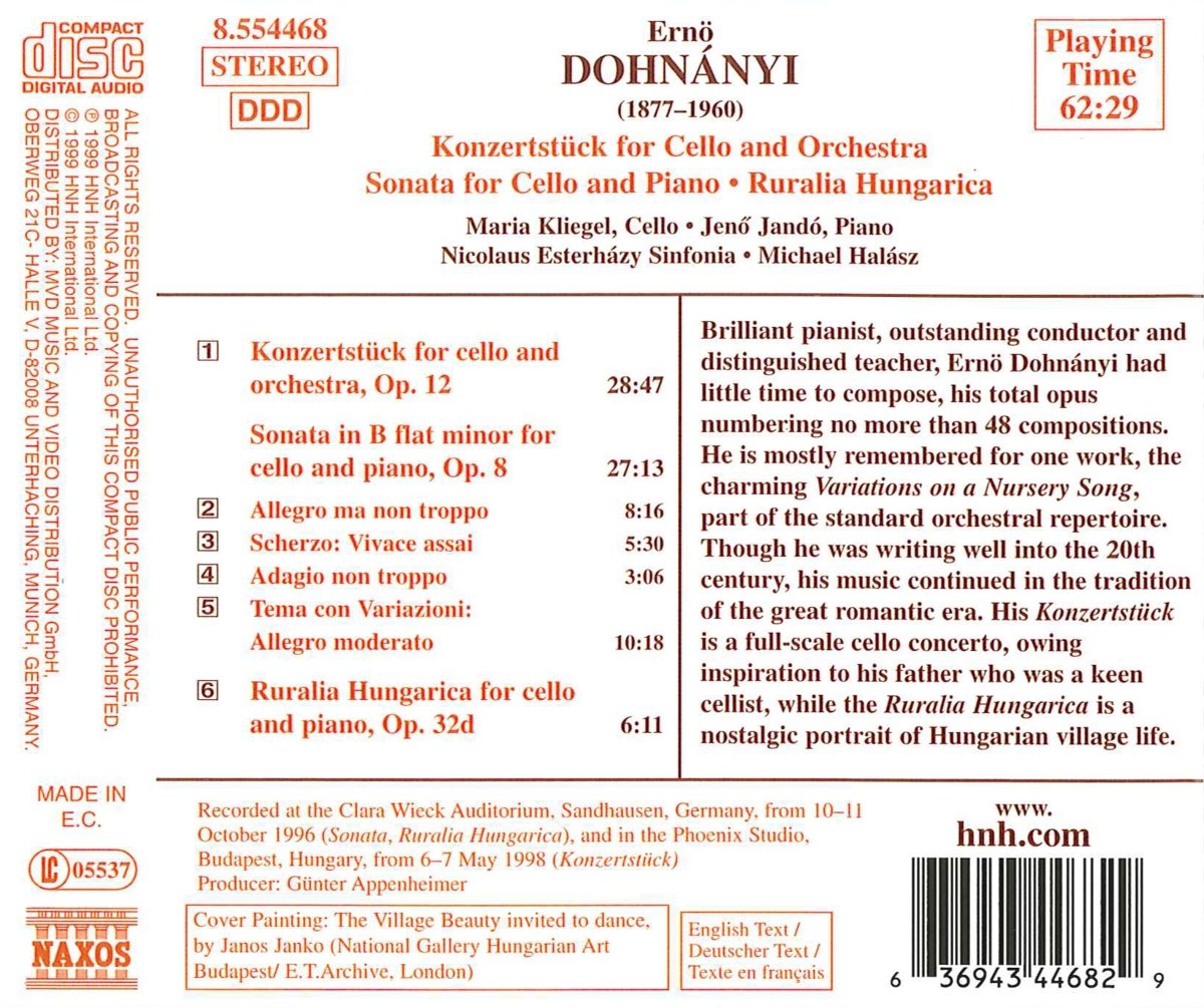 DOHNANYI: Cello Works - slide-1