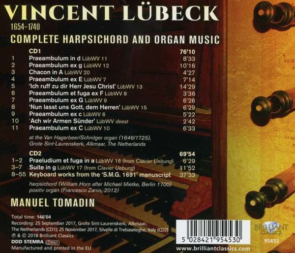 Lübeck: Complete Harpsichord & Organ Music - slide-1