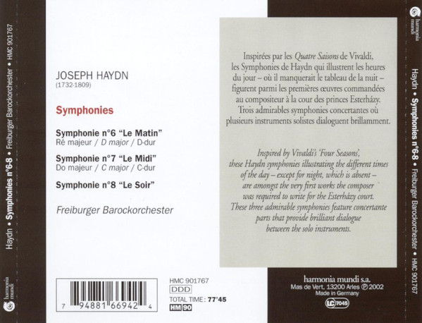 Haydn: Symphonies Nos. 6-8 - slide-1