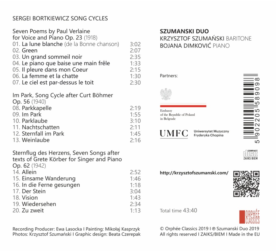 Bortkiewicz: Song Cycles - slide-1