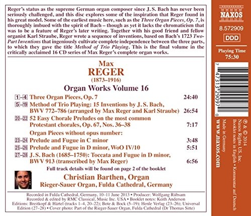 Reger: Organ Works Vol. 16 - slide-1