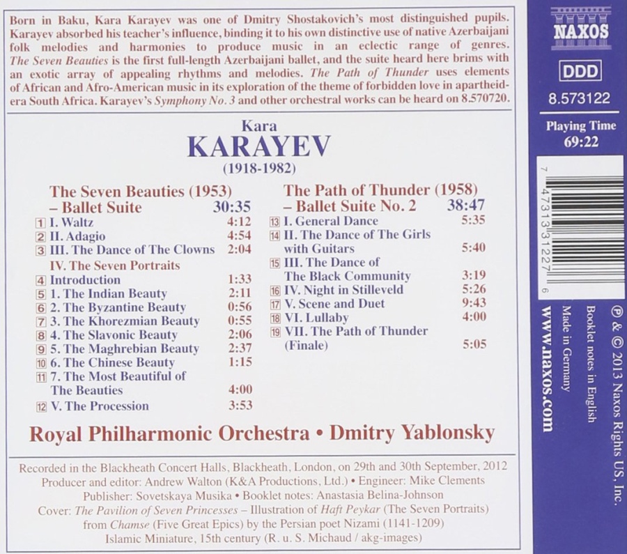 Karayev: The Seven Beauties, The Path of Thunder (Ballet Suites) - slide-1