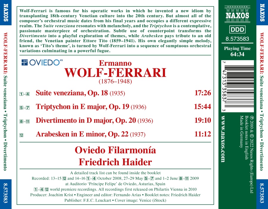 Wolf-Ferrari: Suite Veneziana - slide-1